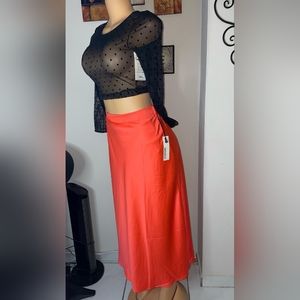 NWT HAUTE MONDE MAXI SKIRT SIZE L